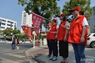 “文明交通我劝导”统战志愿者在行动