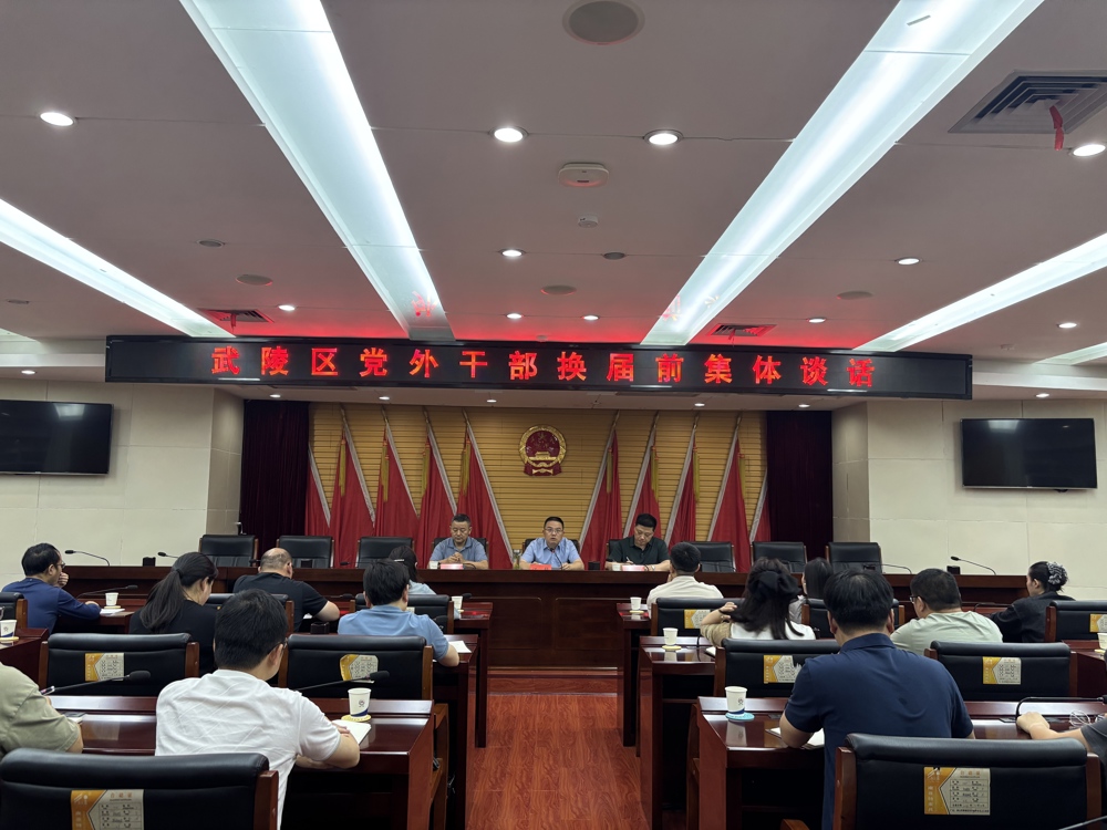 武陵区开展党外干部换届前集体谈话